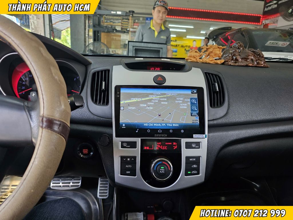 Lắp màn hình android cho Kia Forte