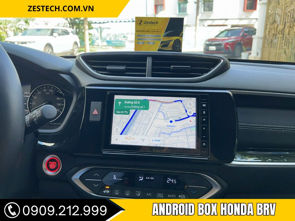 Android box honda brv xem vietmap live