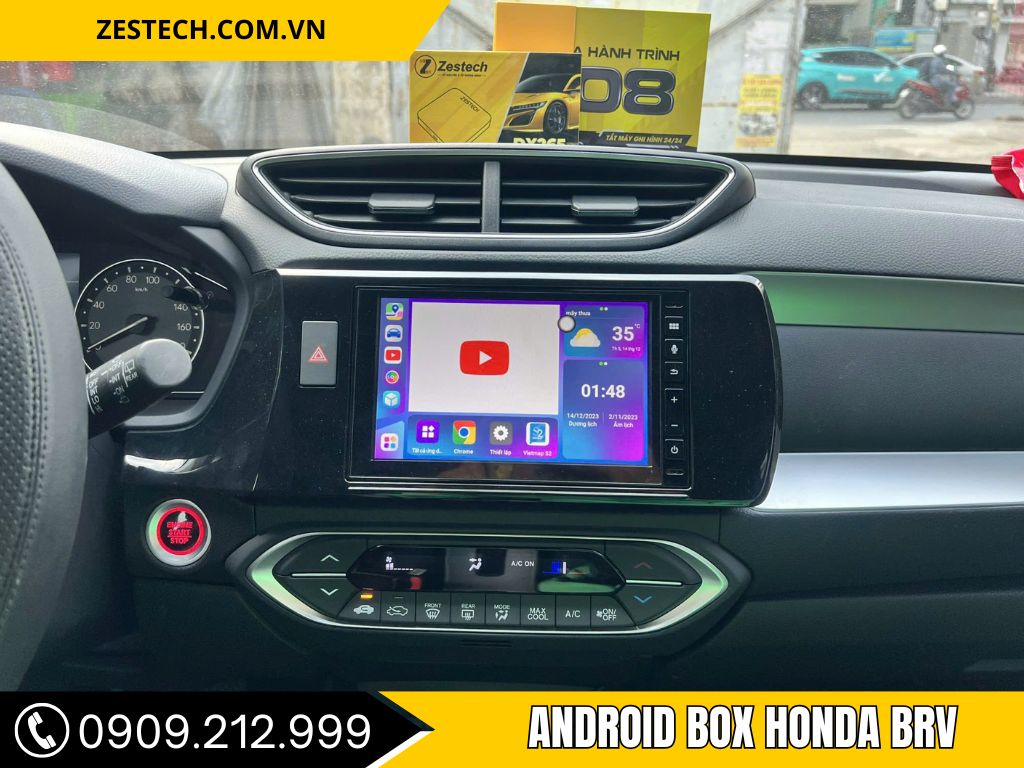 Xem youtube với android box honda brv