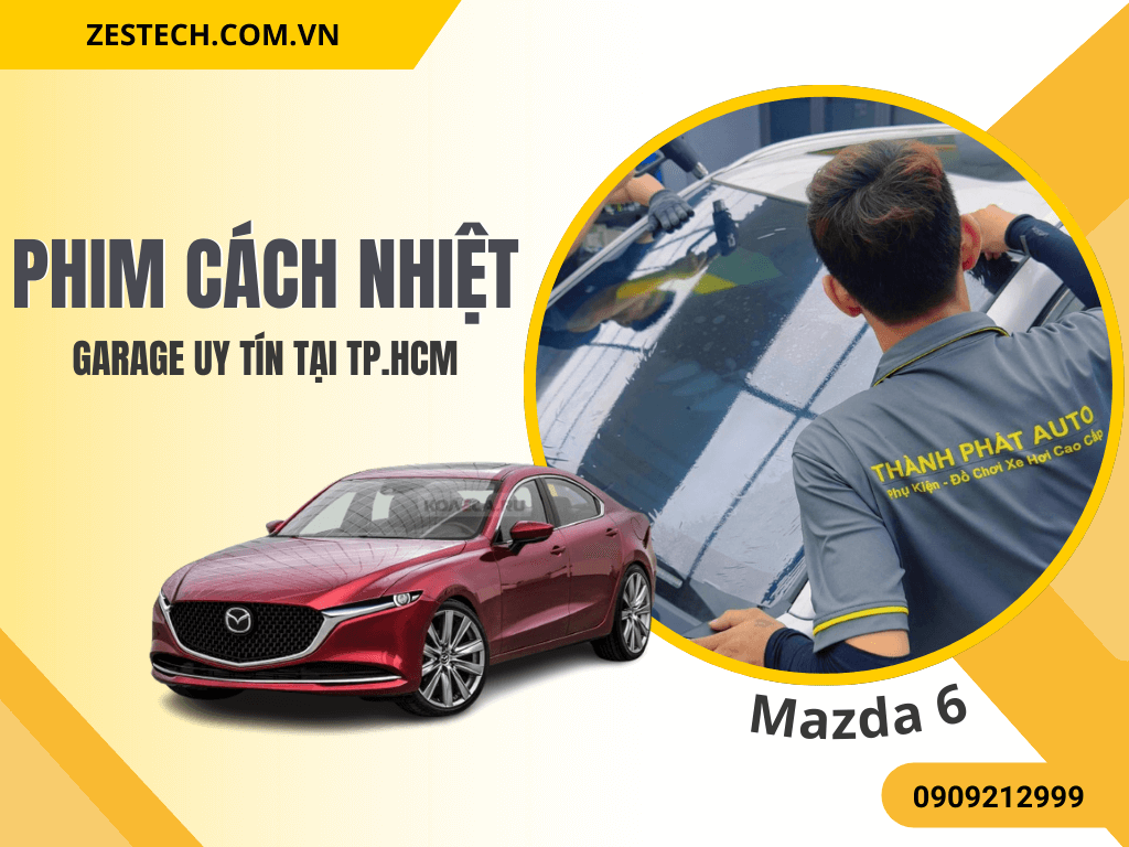 Dán Phim Cách Nhiệt Cho Mazda 6 