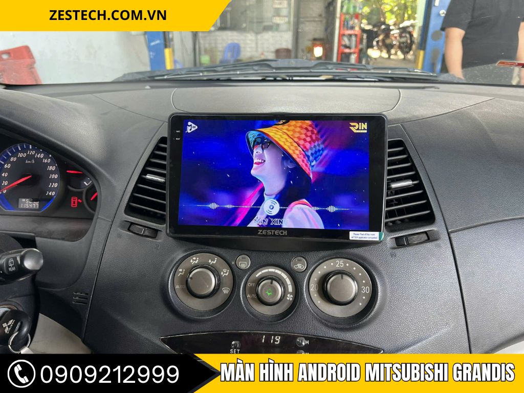 Lắp màn hình android Grandis