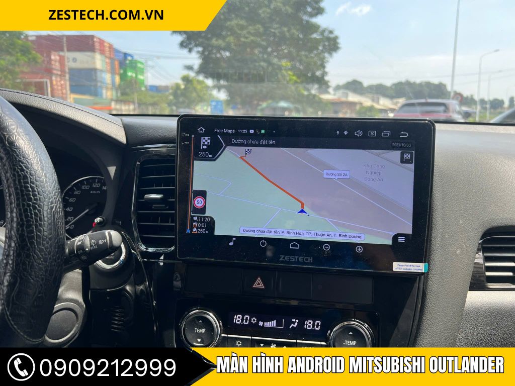 Lắp màn hình android Outlander