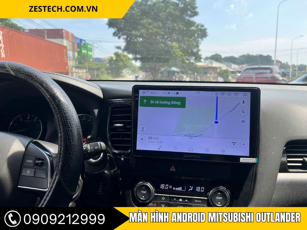 Lắp màn hình android Outlander