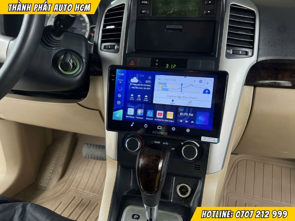 Lắp màn hình android cho Chevrolet Captiva