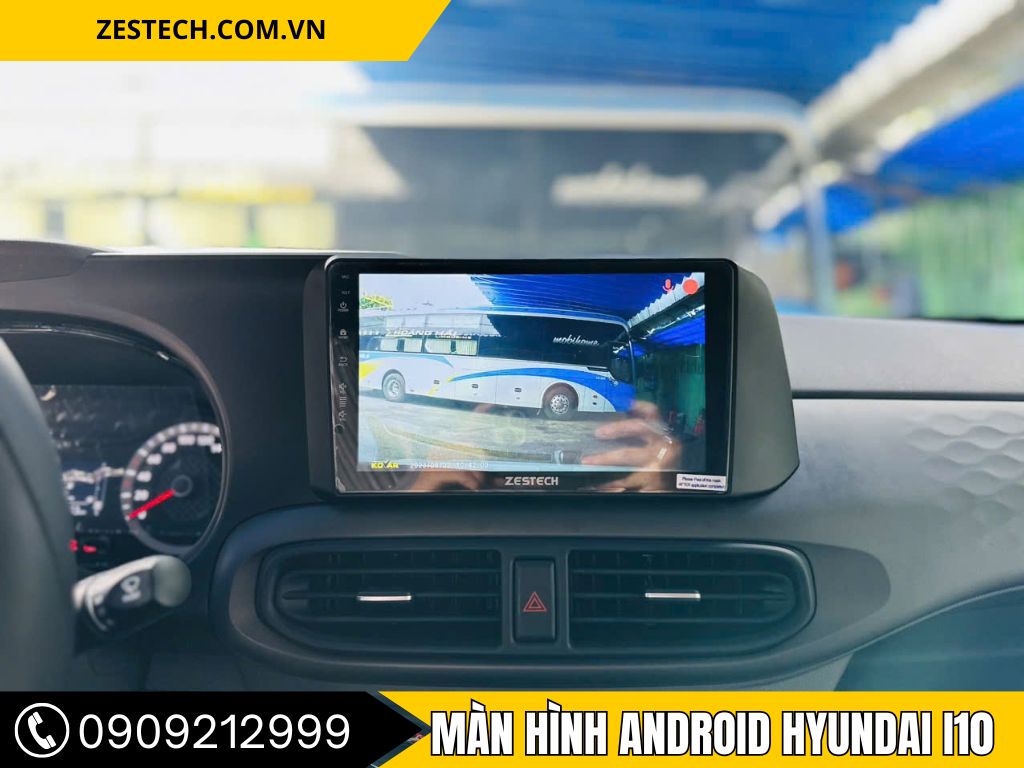 Lắp màn hình Z500 xe Hyundai I10