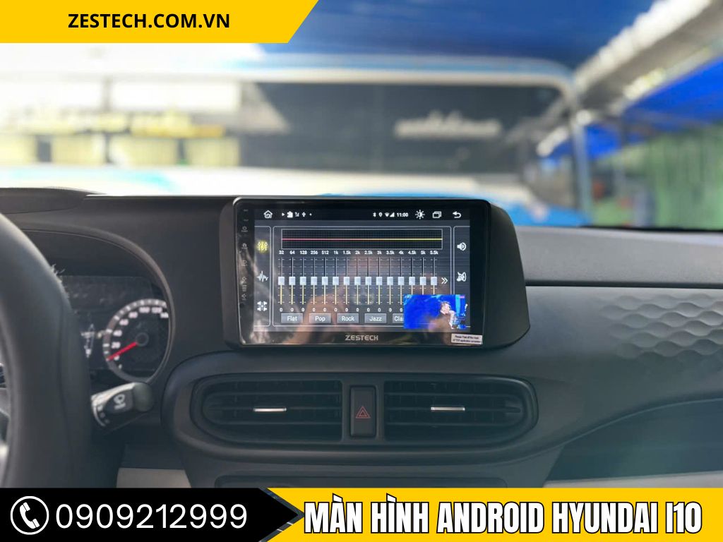 Lắp màn hình android xe Hyundai I10