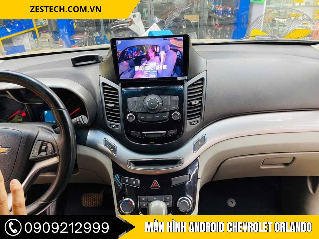 Lắp màn hình Android xe Chevrolet Orlando