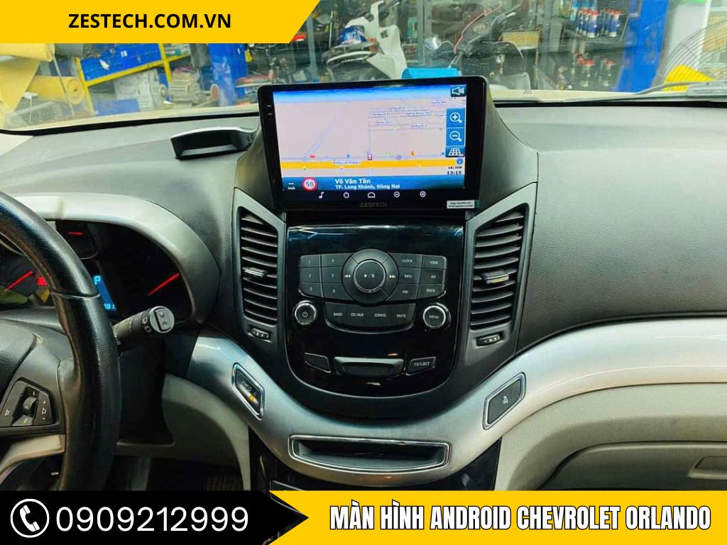 Lắp màn hình Android xe Chevrolet Orlando