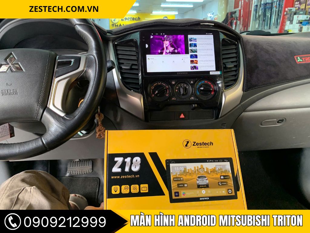 Màn hình android Mitsubishi Triton