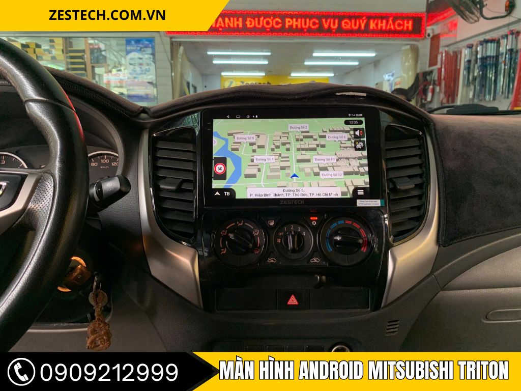 Màn hình android Mitsubishi Triton