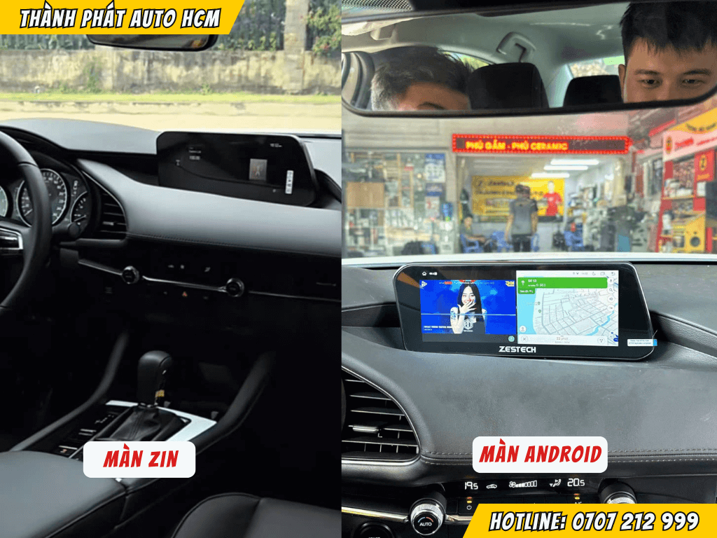 màn hình xe Mazda 3