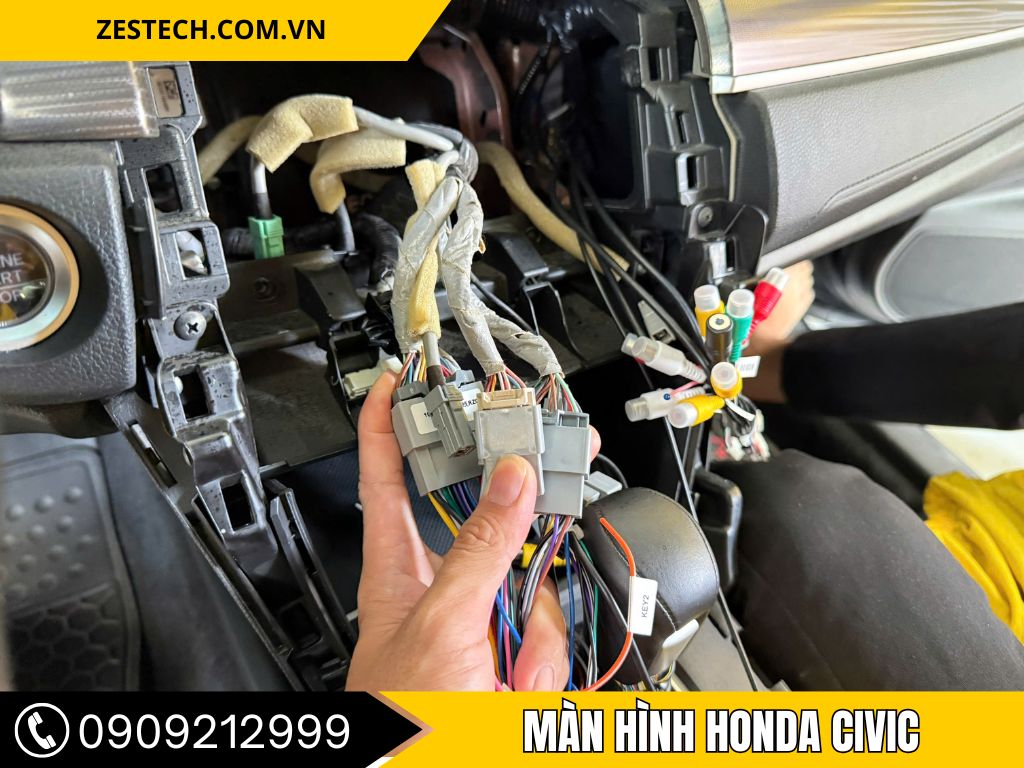 lắp màn hình android zestech Z100 xe honda civic 