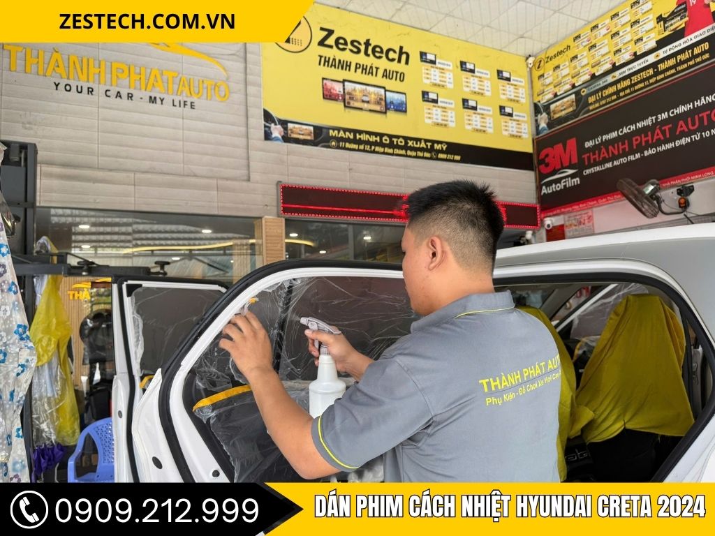 Dán Phim Cách Nhiệt Hyundai Creta 2024
