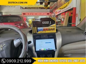 Hình Ảnh lắp đặt Màn Hình Android Toyota Vios 2007–2012 Tại Thành Phát Auto