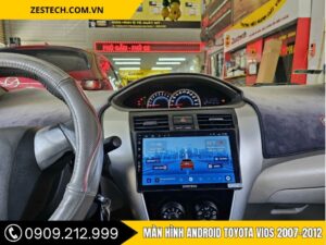 Hình Ảnh lắp đặt Màn Hình Android Toyota Vios 2007–2012 Tại Thành Phát Auto