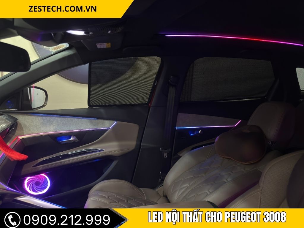 LED Viền Nội Thất Peugeot 3008