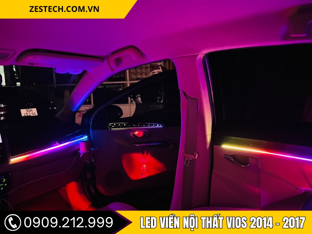 LED Nội Thất Ô Tô Toyota Vios 2014 - 2017 