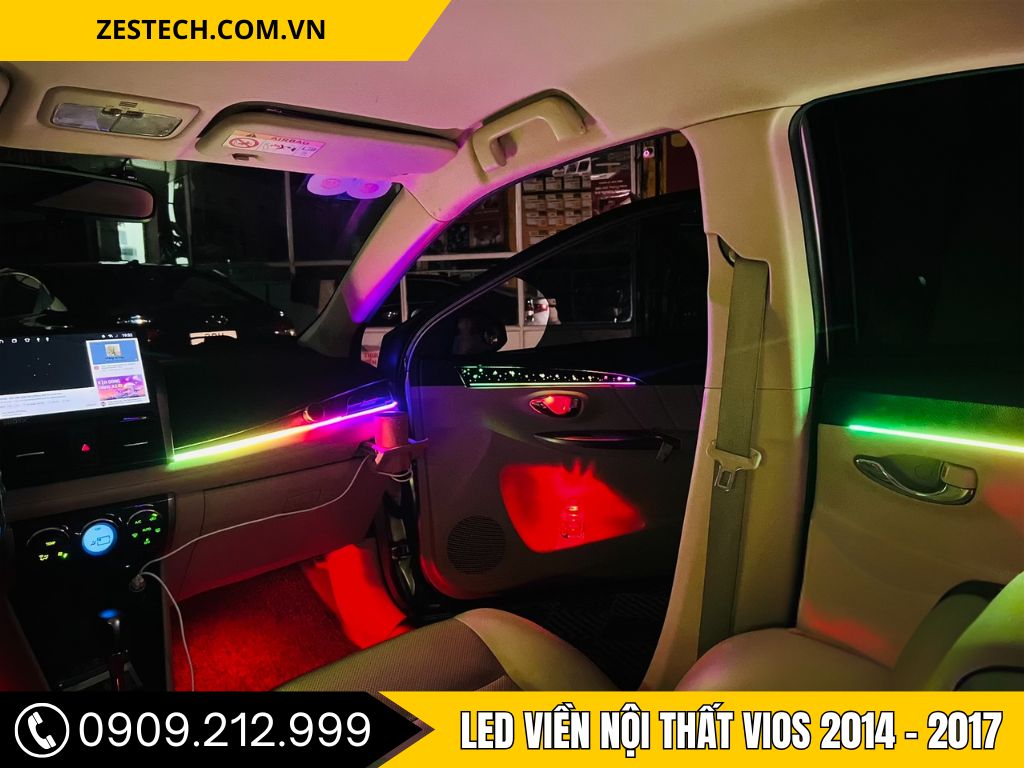 LED Nội Thất Ô Tô Toyota Vios 2014 - 2017 