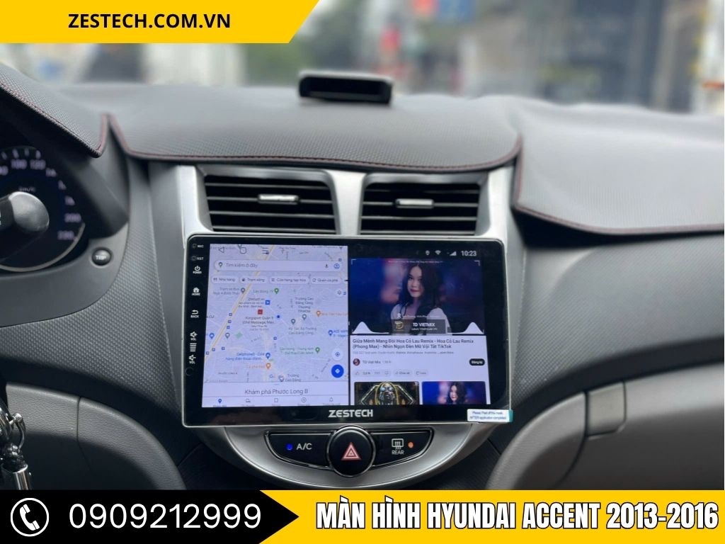 Với màn hình Android Zestech, Hyundai Accent 2013-2016 trở nên thông minh hơn với các tính năng dẫn đường chính xác, kết nối trực tuyến và camera lùi tích hợp. Đây là sự nâng cấp hoàn hảo giúp bạn di chuyển dễ dàng và an toàn hơn mỗi ngày.