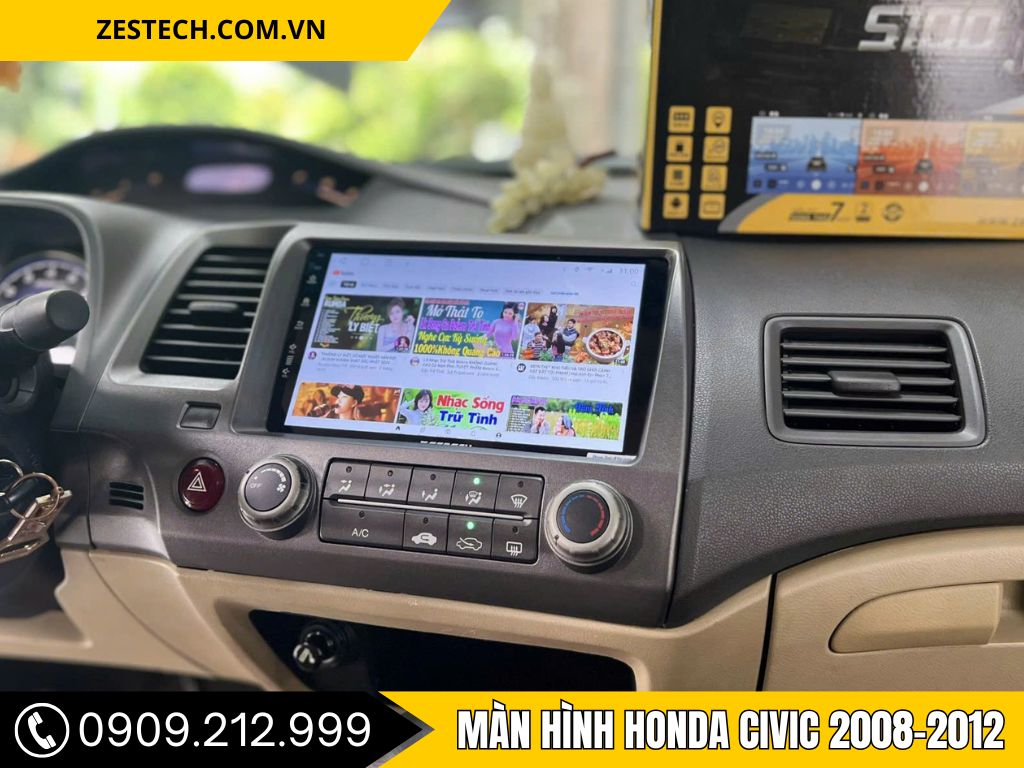 Màn Hình Android Honda Civic 2008 - 2012
