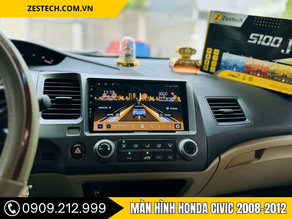 Màn Hình Android Honda Civic 2008 – 2012