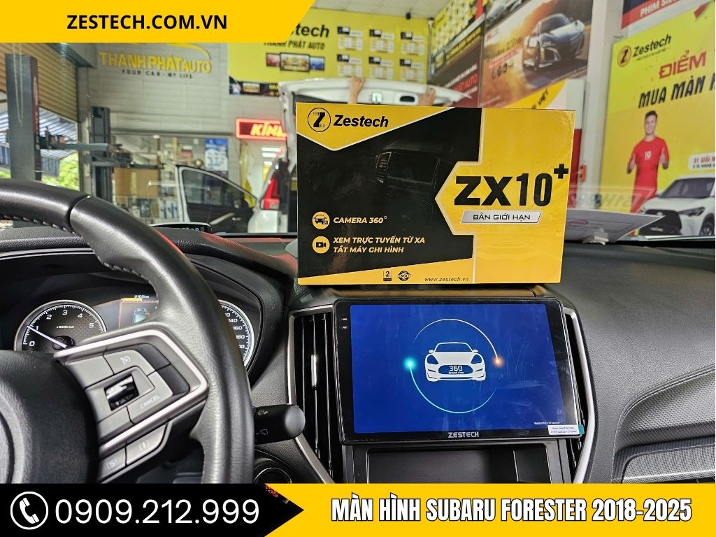 Hình ảnh lắp đặt Màn Hình Subaru Forester 2018-2025