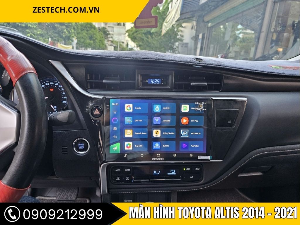 “Màn Hình Android Toyota Altis 2014 hiển thị giao diện thông minh, tích hợp cảm ứng đa điểm, lắp đặt tại Thanh Phát Auto.”