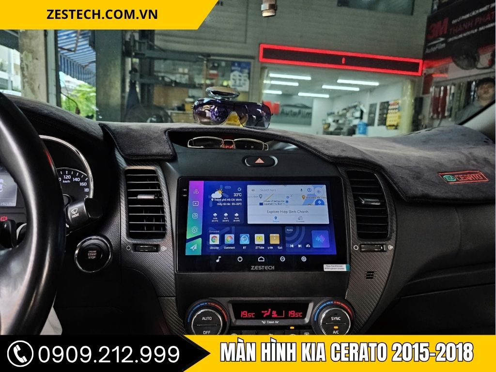 Màn hình Android tích hợp camera 360 độ giúp quan sát toàn cảnh