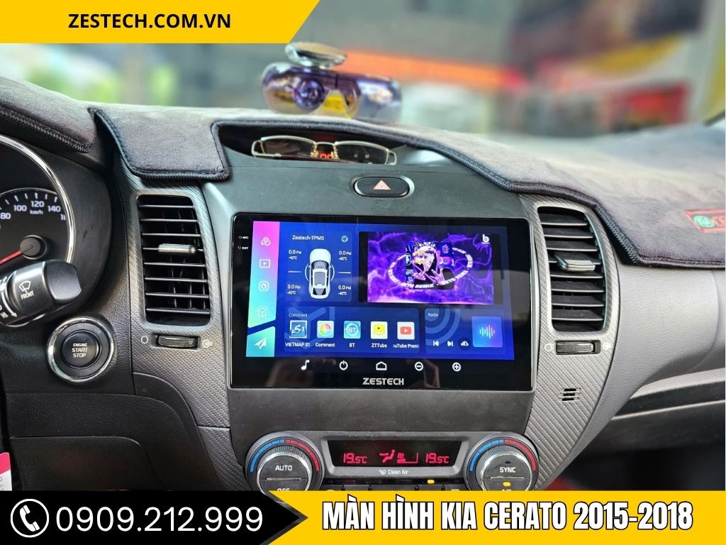 MÀN HÌNH Android KIA CERATO giúp chiếc xe trở nên sang trọng hơn, tối ưu hóa giải trí.