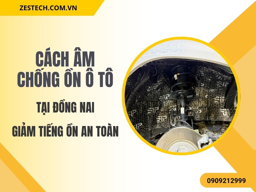 Cách âm ô tô sử dụng vật liệu cách âm chuyên dụng giảm tiếng ồn từ môi trường bên ngoài và tiếng vọng từ trong xe.