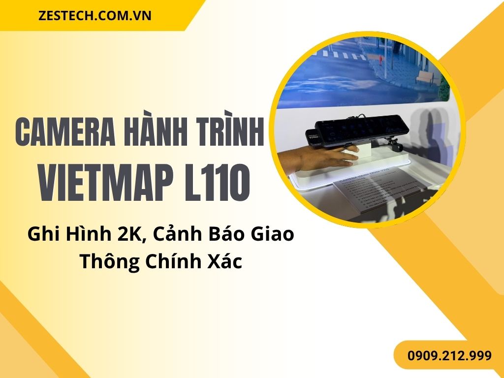 Camera Hành Trình VietMap L110 – Ghi Hình 2K, Cảnh Báo Giao Thông Chính Xác