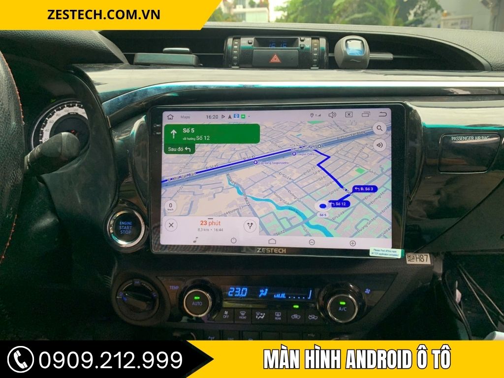 II. Nhóm Phụ Kiện Toyota Hilux 2026 Tiện Nghi & Công Nghệ Màn hình android