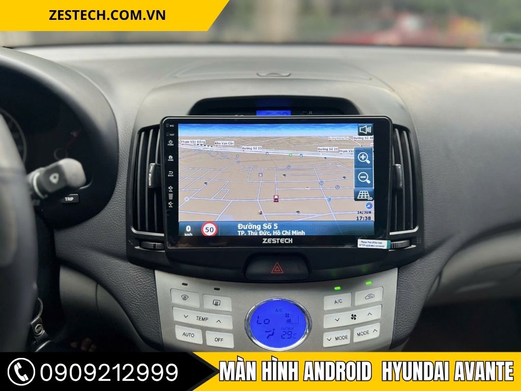 Màn Hình Android Hyundai Avante