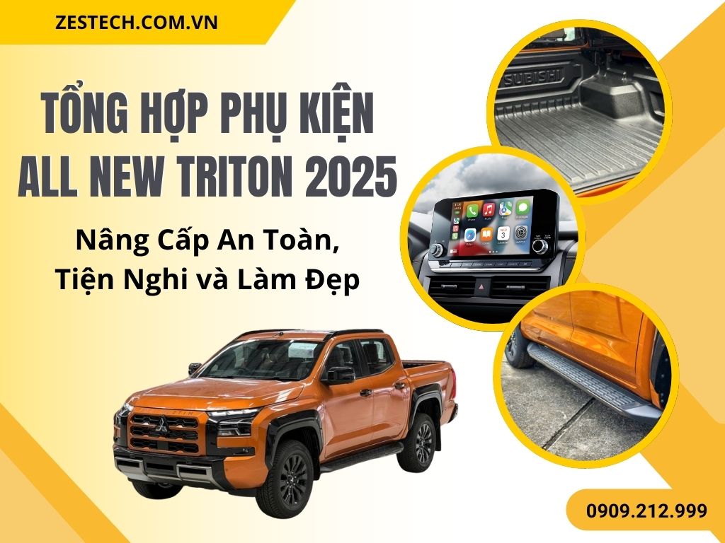Phụ Kiện All-new Triton 2025 - Nâng Cấp An Toàn, Tiện Nghi và Làm Đẹp
