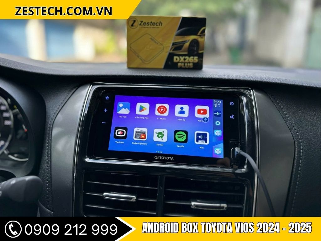 Android Box Toyota Vios 2024-2025 - được nâng cấp bằng Android Box Ô Tô Tại Dĩ An từ Thanh Phát Auto."