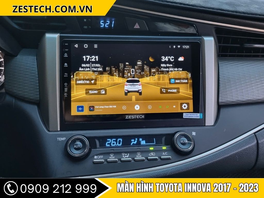 Màn Hình Android Toyota Innova 2017-2023