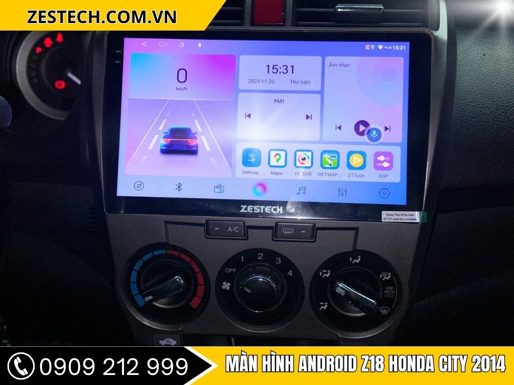 Màn hình Android Z18 Honda City 2014