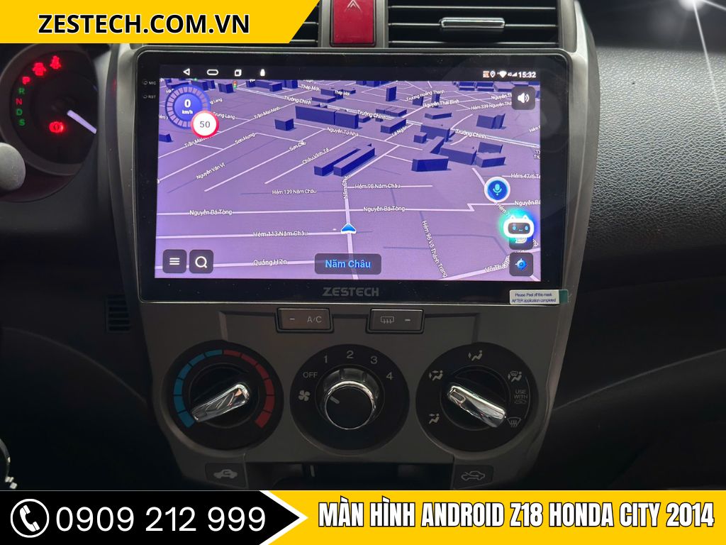 Màn Hình Android Zestech 6.2 inch cho Honda City 2014, tích hợp các tính năng như chỉ dẫn đường, giải trí, và kết nối Bluetooth, mang lại trải nghiệm tuyệt vời cho người lái. Lắp đặt màn hình Android ô tô tại Dĩ An giúp xe của bạn trở nên hiện đại và tiện ích hơn