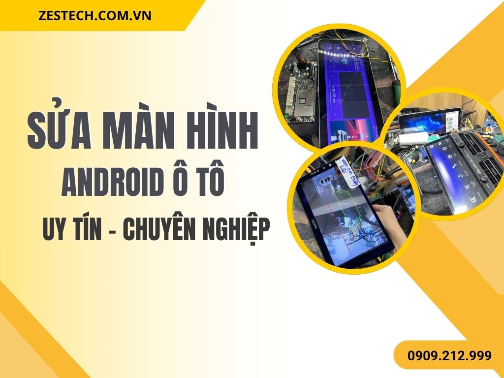 sửa màn hình ô tô tại zestech