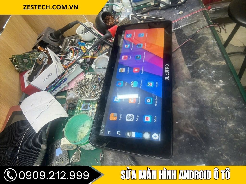 Quy trình sửa màn hình ô tô tại tphcm