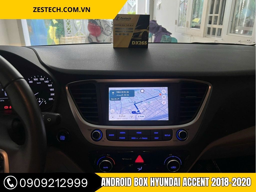 Android Box Hyundai Accent 2018-2020 - Tăng Cường Tiện Ích