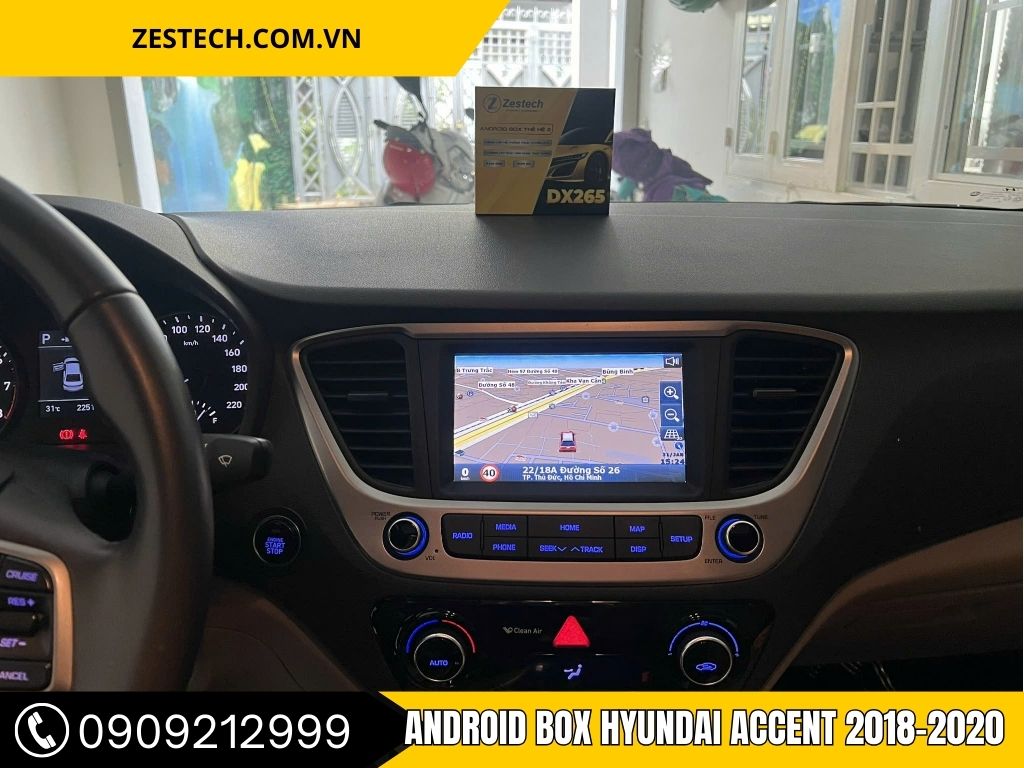 Android Box Hyundai Accent 2018-2020 - Tăng Cường Tiện Ích