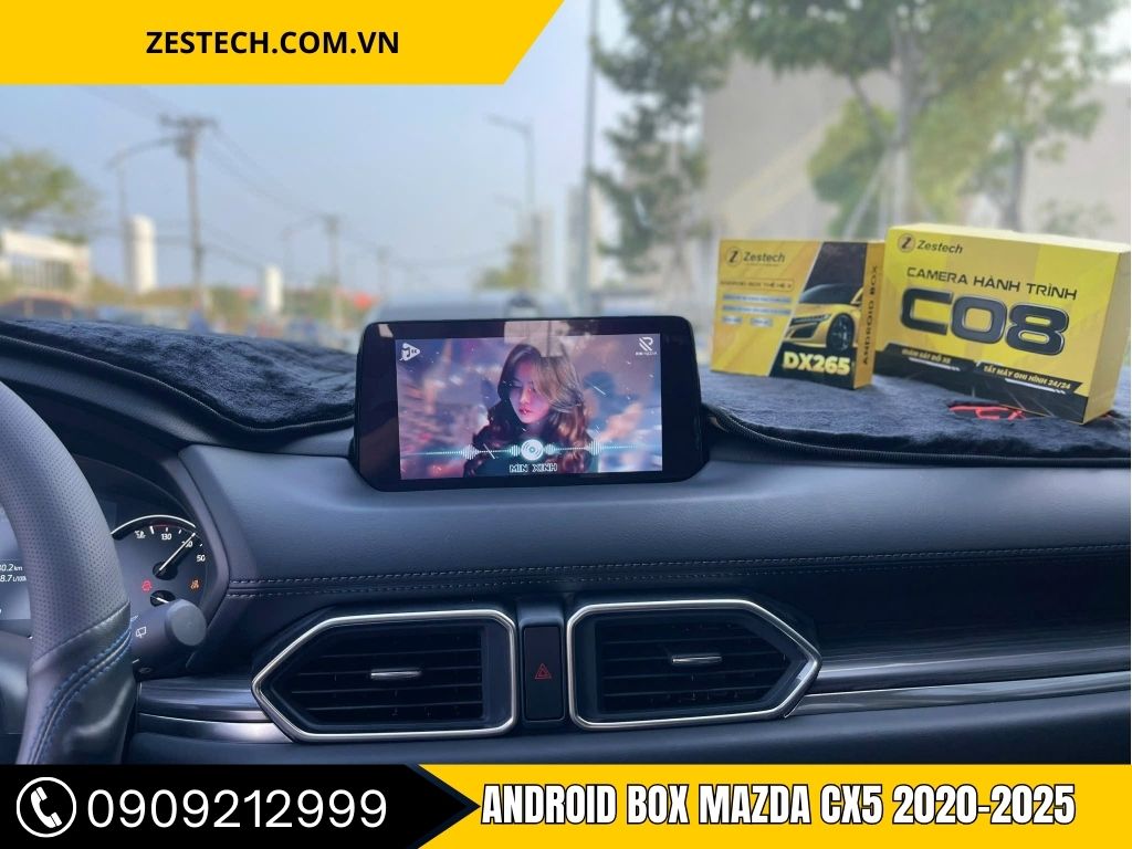 Android Box cho xe Mazda CX5 2020-2025 tại Thành Phát Auto, nâng cấp hệ thống giải trí thông minh với màn hình cảm ứng sắc nét và tính năng kết nối đa dạng.