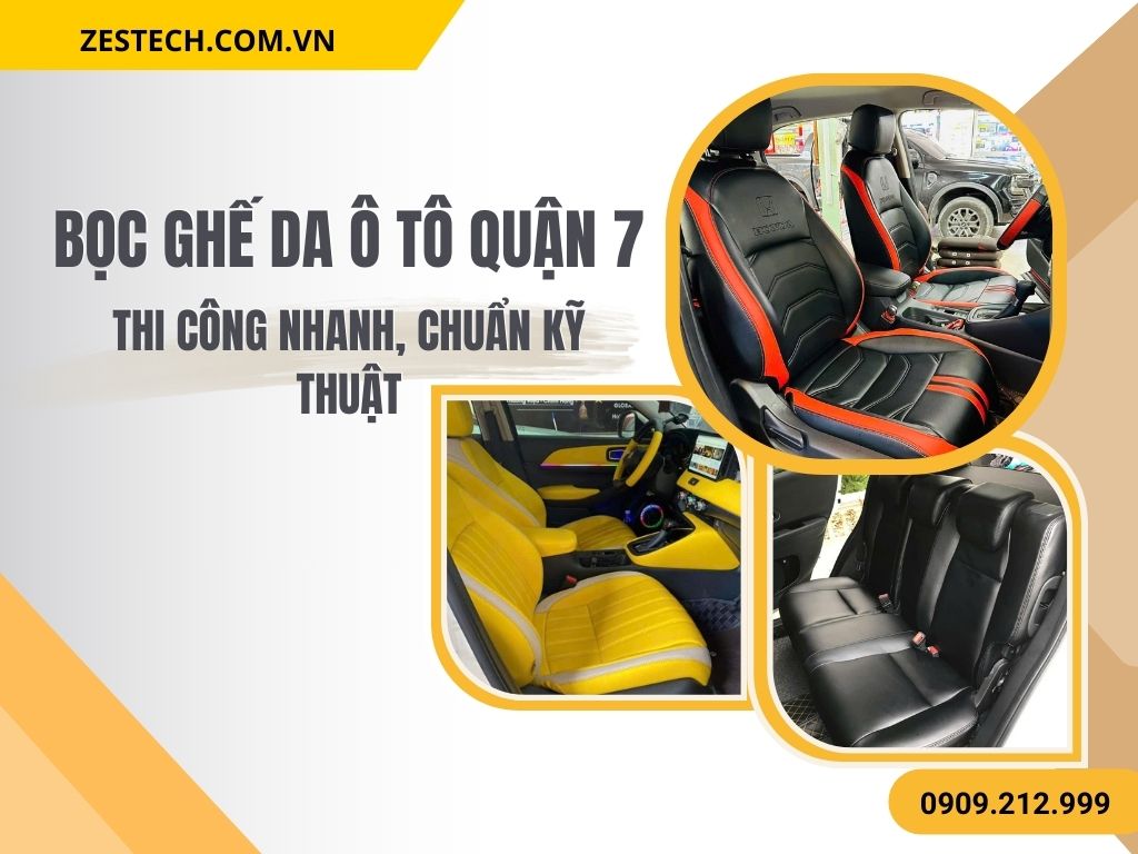 Hình Ảnh Bọc Ghế Da Ô Tô Tại Quận 7