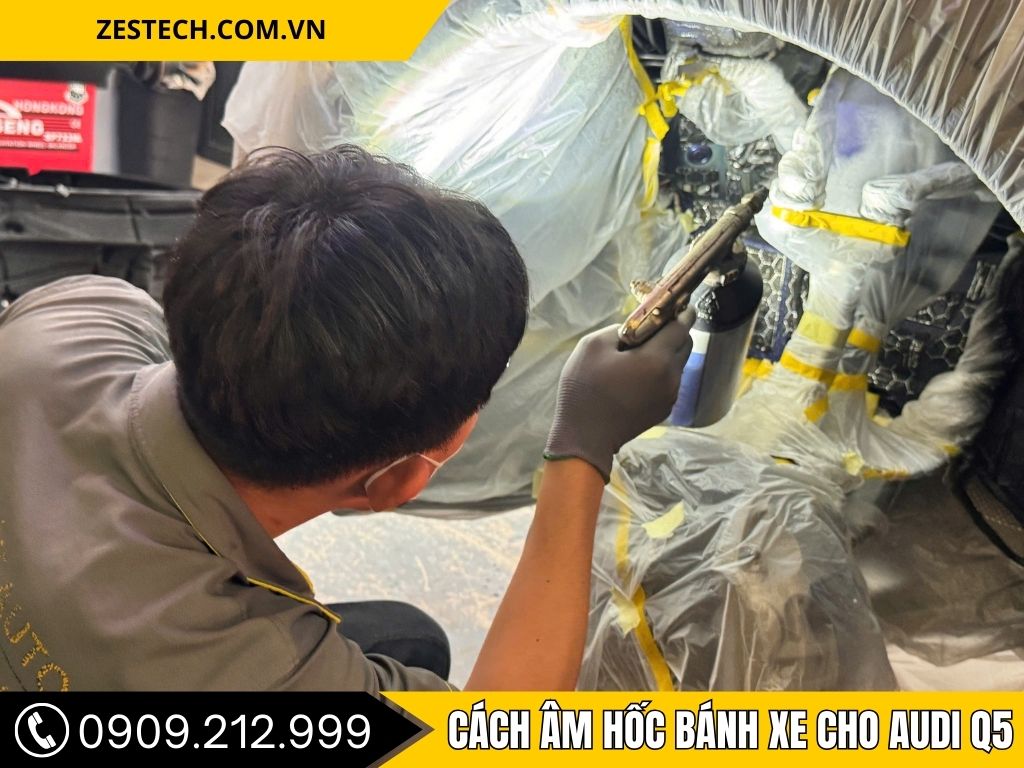 Hình Ảnh Cách Âm Hốc Bánh Xe 