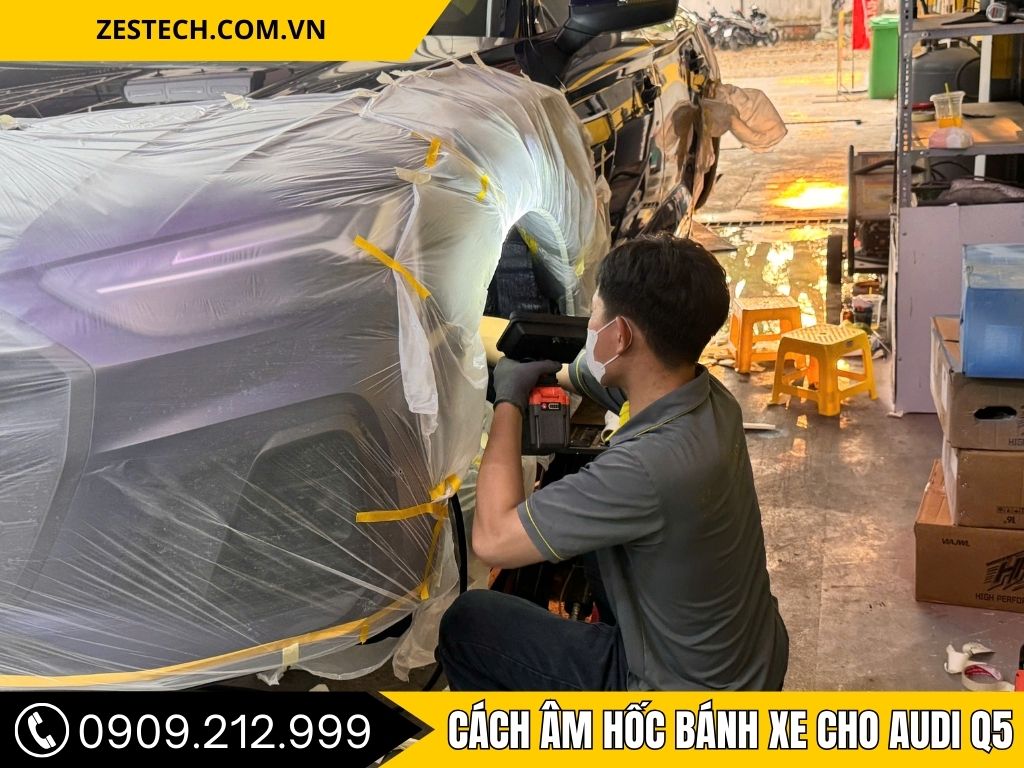 Hình Ảnh Cách Âm Hốc Bánh Xe 