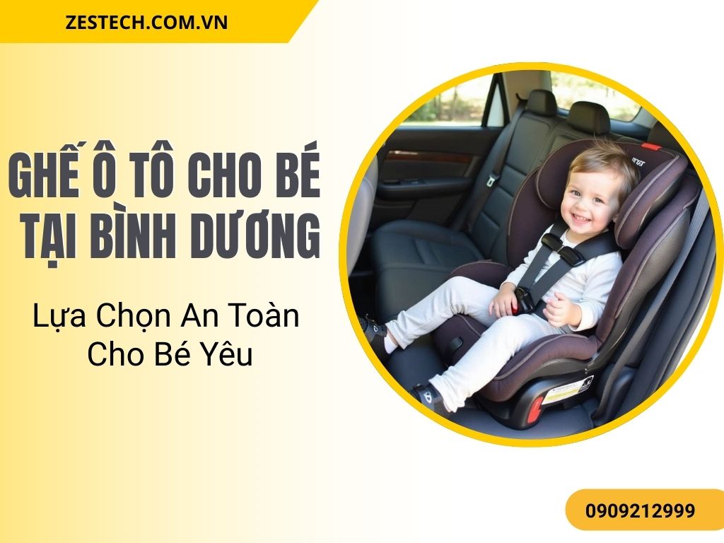 Lựa chọn ghế ô tô cho bé tại Bình Dương giúp trẻ ngồi thoải mái và bảo vệ an toàn tối đa.