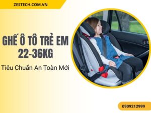 Ghế ô tô trẻ em 22-36kg hỗ trợ dây an toàn nằm đúng vị trí cho trẻ.
