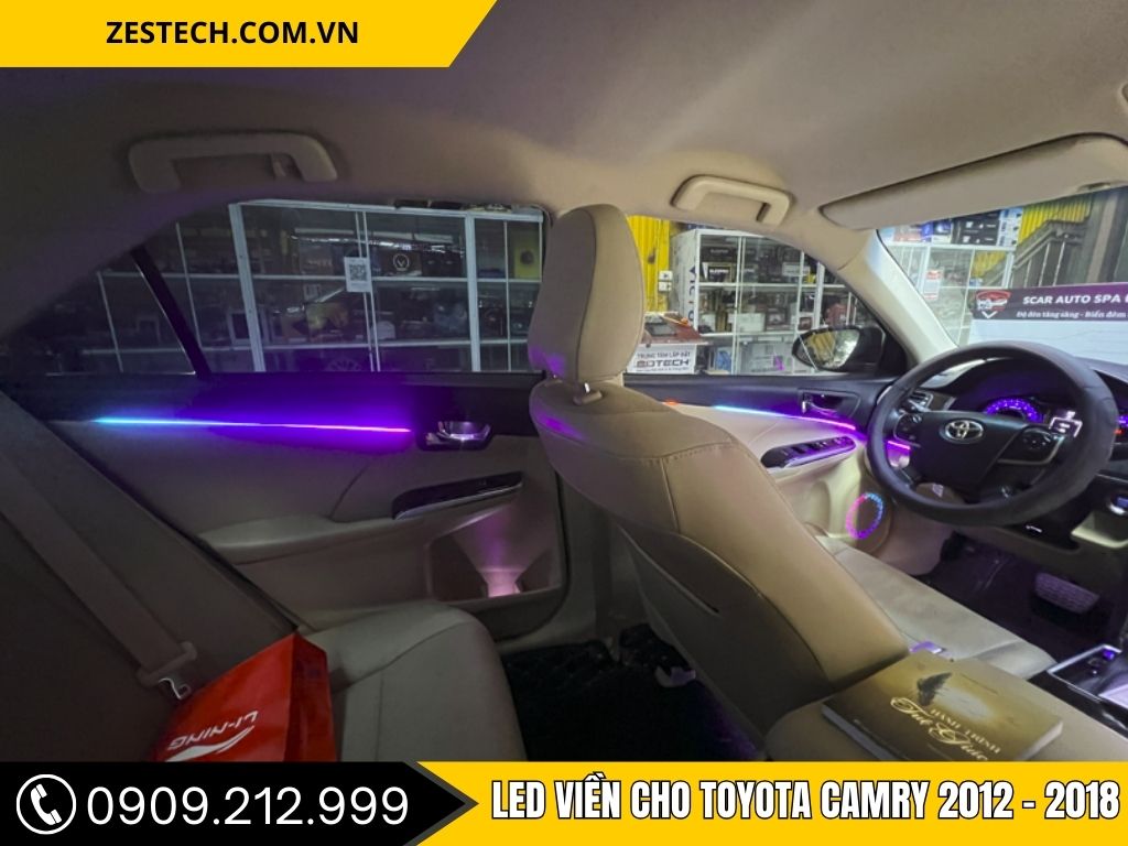 Hình Ảnh Led Viền Cho Toyota Camry 2012 - 2018