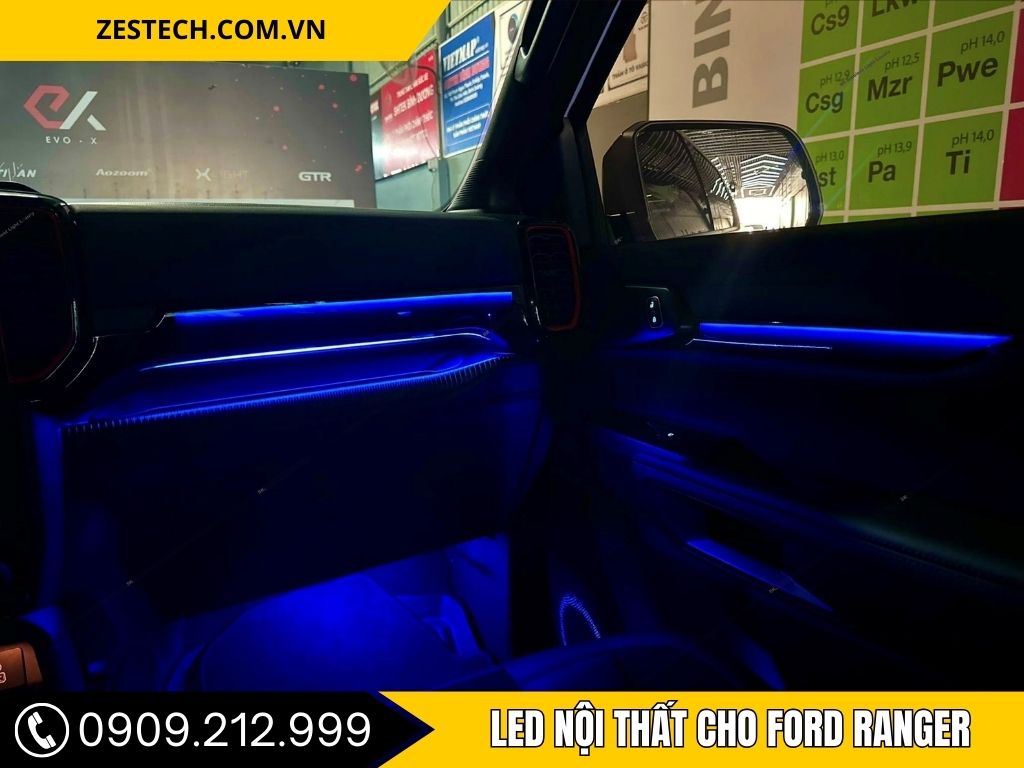 Hình Ảnh Led Nội Thất Ford Ranger